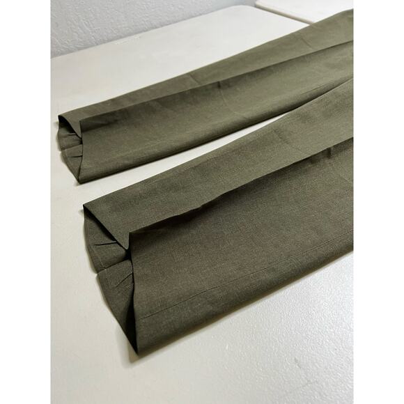 Vintage Military Dress Trousers Olive Green Straight Ideal Zipper KL Sayles 30 - Picture 3 of 14